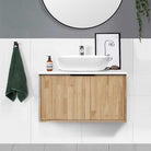 Somer 750mm Timber Wall Hung Bathroom Vanity + Bliss Stone Top AROVA 