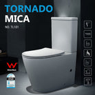 Tornado Toilet with Como Range Bathroom Package | Matte Black Arova 