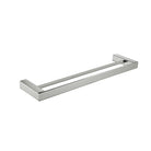 Viva Double Towel Rail 600mm Brushed Nickel Accessories Arova 