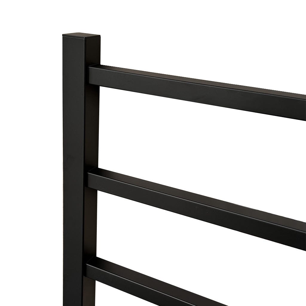 VIVA Heated Towel Rail Square Matte Black Heated Towel Rails Arova 