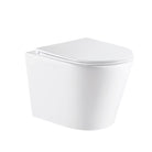 Yara51 Rimless Tornado Wall Hung Toilet Package - Geberit Sigma 8 Duofix In Wall Cistern & Square Button Toilets Arova 