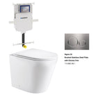 Yara58 Rimless Tornado Floor Mount Toilet Package - Geberit Sigma 8 Cistern & Round Button Toilets Arova Geberit Sigma 8 In Wall Toilet cistern-109.795.00.1 Sigma 20 Brushed Stainless Steel Plate with Chrome Trim-115.882.SN.1 