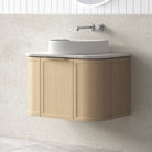 York 750mm Curved Wall Hung Bathroom Vanity Timber Vanities Arova 