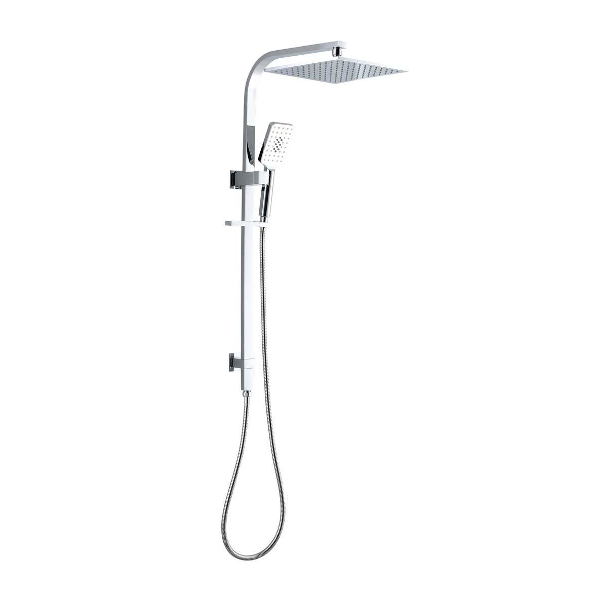 VIVA Square Rain Shower Top Inlet Chrome - 4 Star Water Efficiency showers Arova 