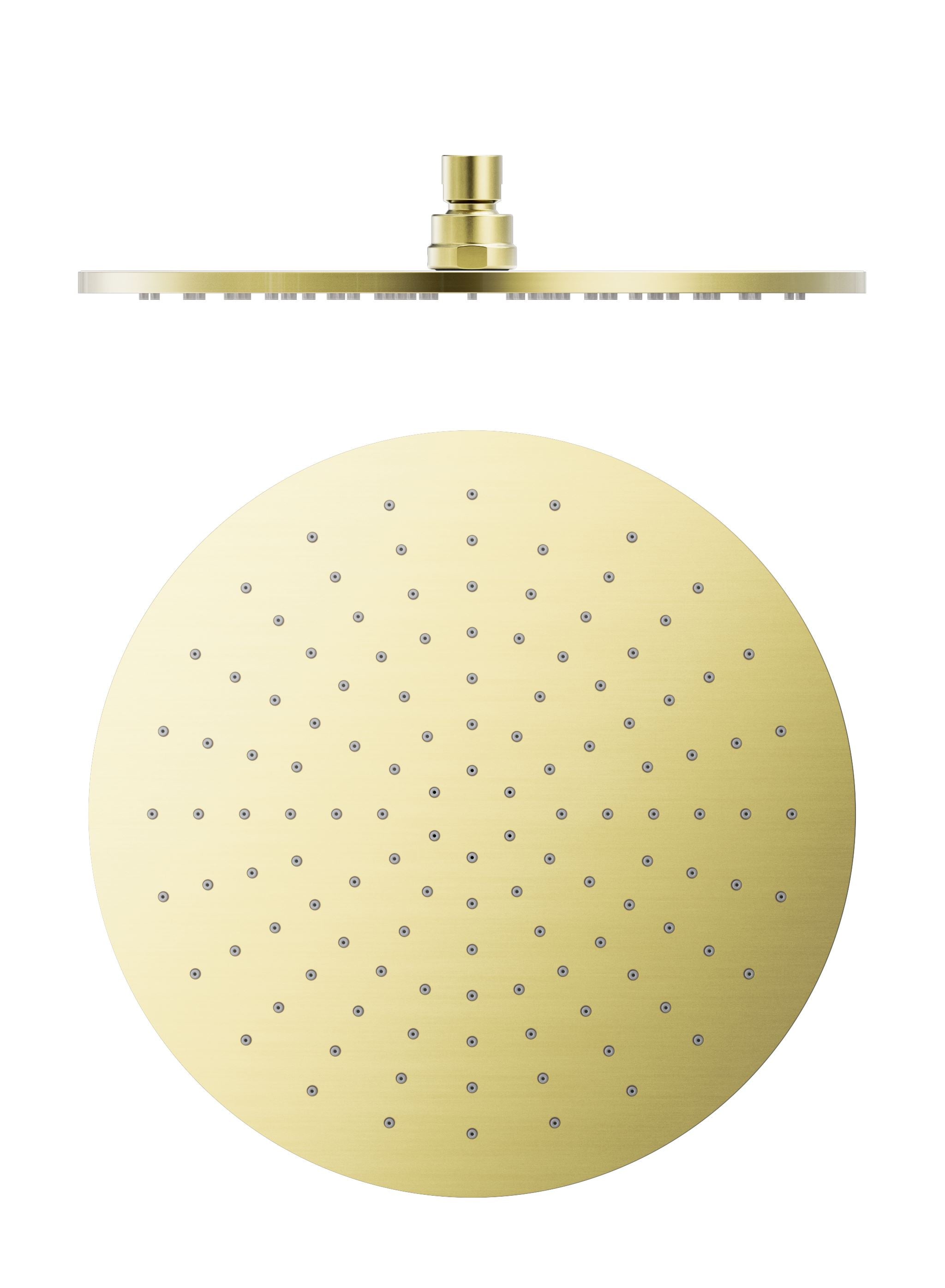 300mm Round Shower Head Brushed Gold ROA1202- BG Showers Nero 