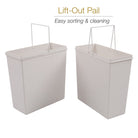 68L Soft Close Pull Out Waste Bin For 600mm Cabinet 2x34L Storage Arova Kitchens & Bathrooms 