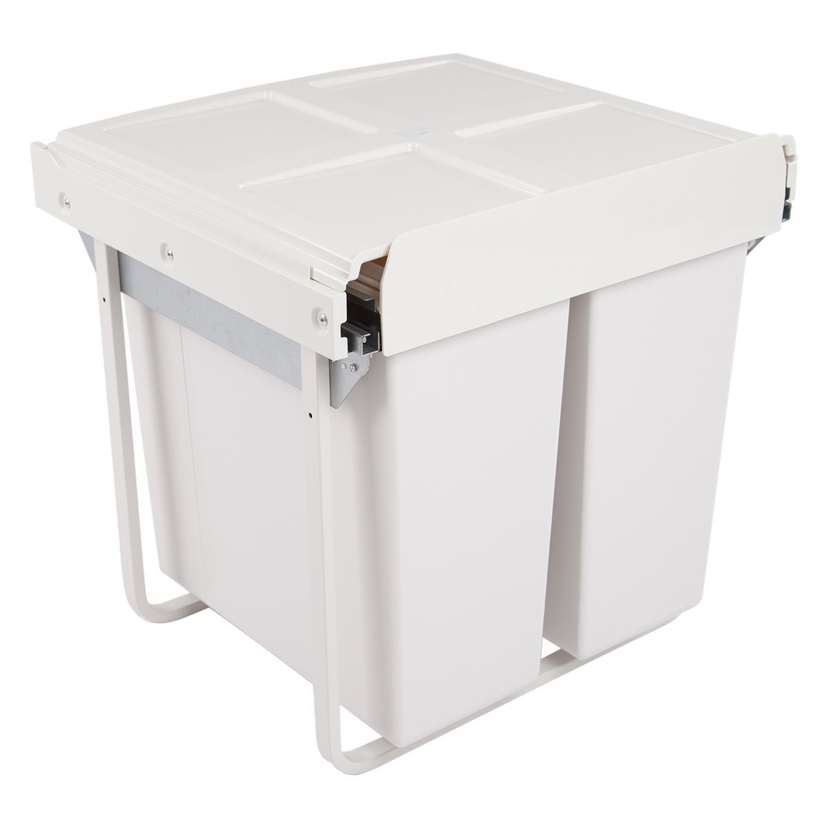 68L Soft Close Pull Out Waste Bin For 600mm Cabinet 2x34L Storage Arova Kitchens & Bathrooms 