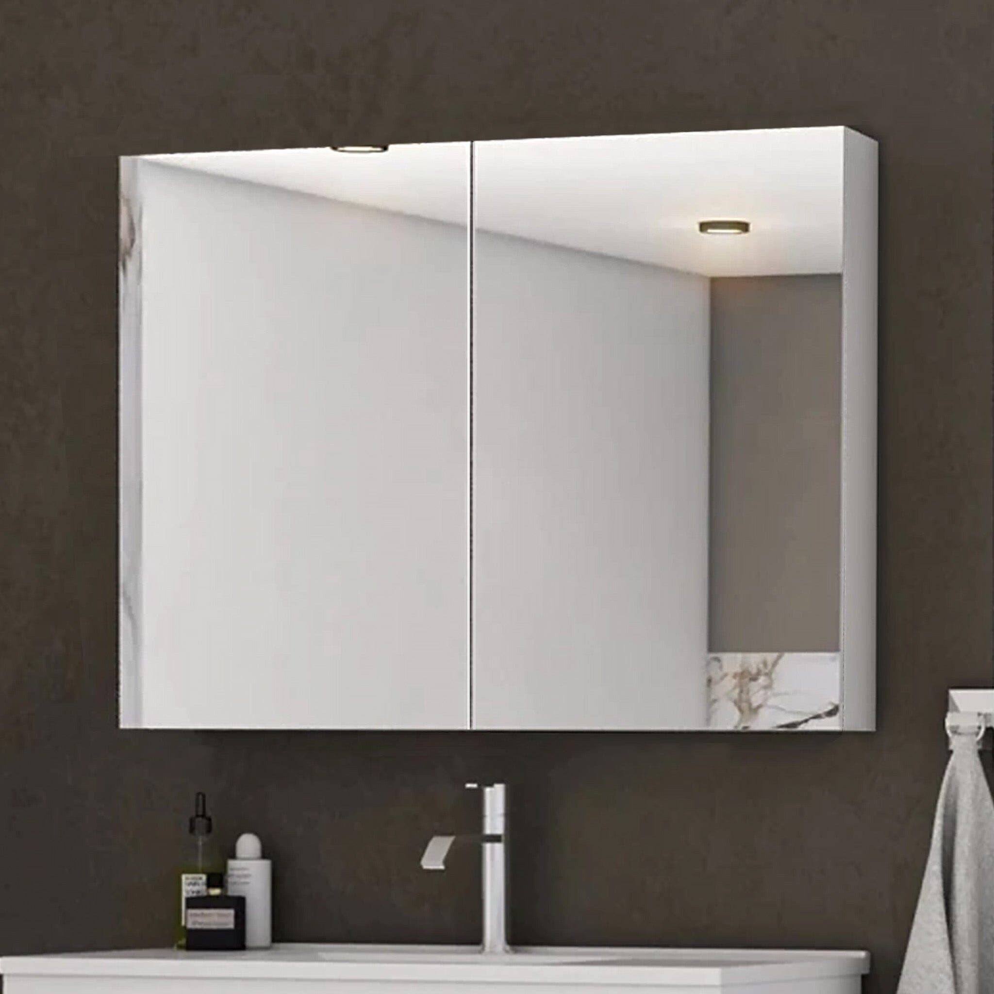 90cm Shaving Mirror Cabinet 2 Door- MC90 Vanities & Mirrors Arova 