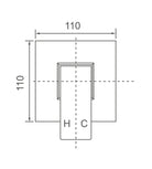 ACQUA Square Shower Mixer Chrome - WT806 Tapware ECT 