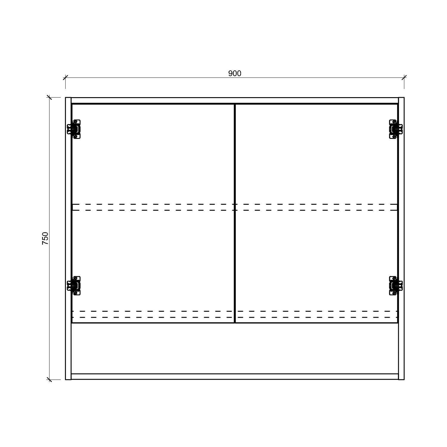 ALBANY 900mm Oak Shaving Cabinet Vanities & Mirrors Arova 