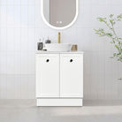 AUSTIN 60cm Floor Standing Bathroom Vanity Vanities & Mirrors Arova BLISS Speckled Stone Top CB1201N-Square Gloss White Basin 