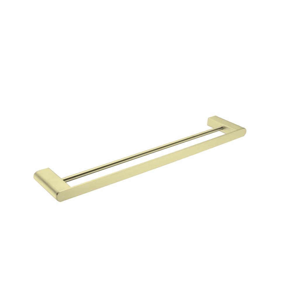 Bianca Double Towel Rail Brushed Gold 600MM 9024D-BG Accessories Nero 