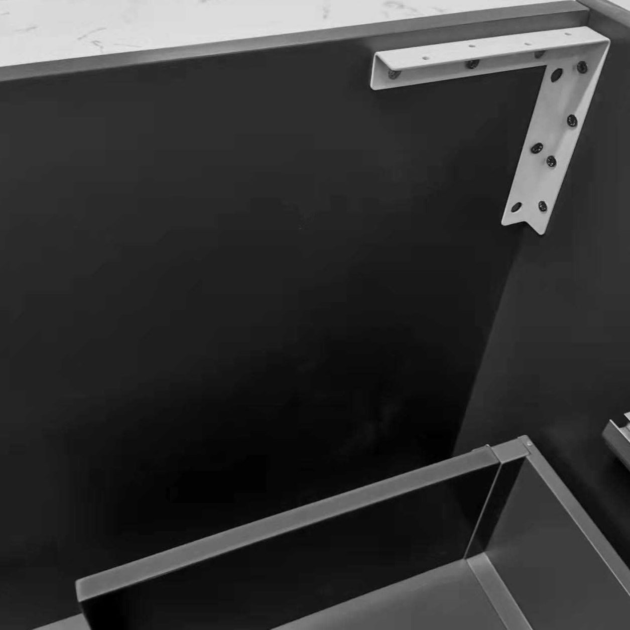 Bronte 75cm Wall Hung Bathroom Vanity - Matte Black Vanities & Mirrors Arova 