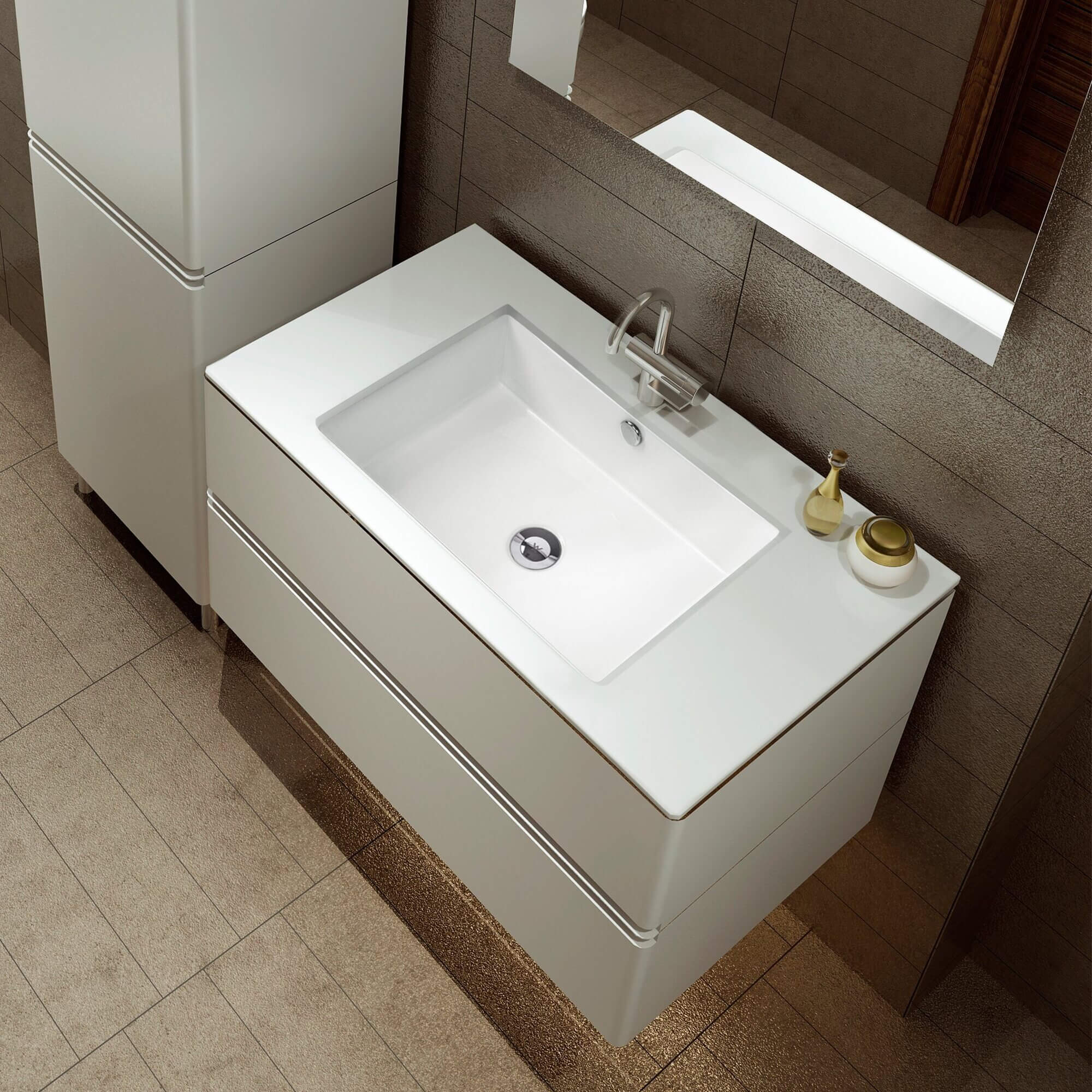 CARLO 51 Square Undermount Basin Basins ECT 