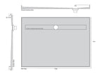 Channel Grate Universal Shower Base with Stainless Steel Linear Lid Showers Universal Shower Base 1050 x 1010 