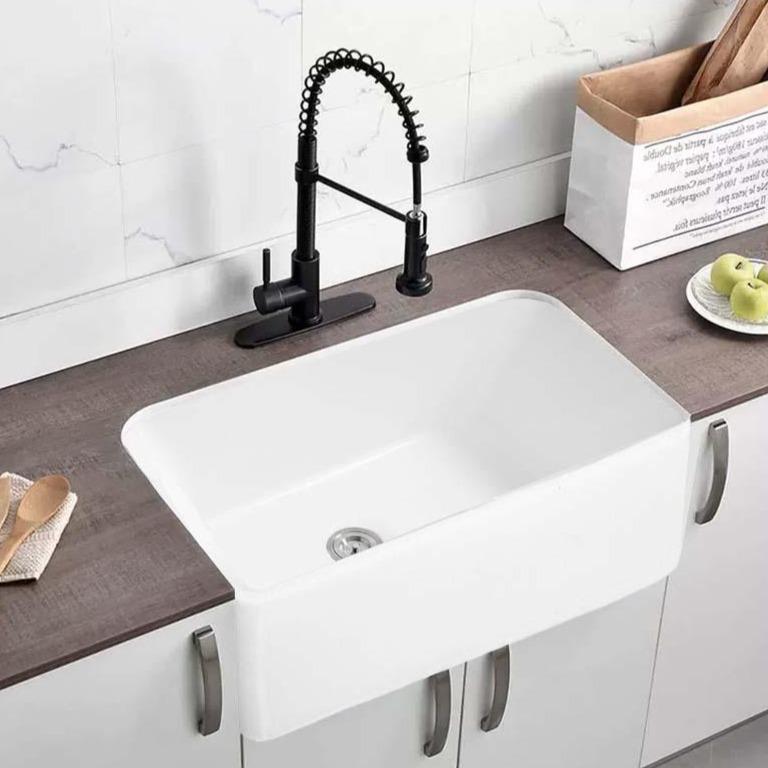 Chelsea 76 Fine Fireclay Butlers Large Kitchen Sink Sinks Arova 