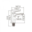 Chrome Round Basin Mixer - WT1101 Tapware ECT 