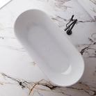 Ciao 1400mm Oval Free Standing Acrylic Bathtub Gloss White Baths AROVA 