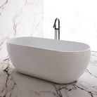 Ciao 1720mm Oval Large Free Standing Acrylic Bathtub Gloss White Baths AROVA 