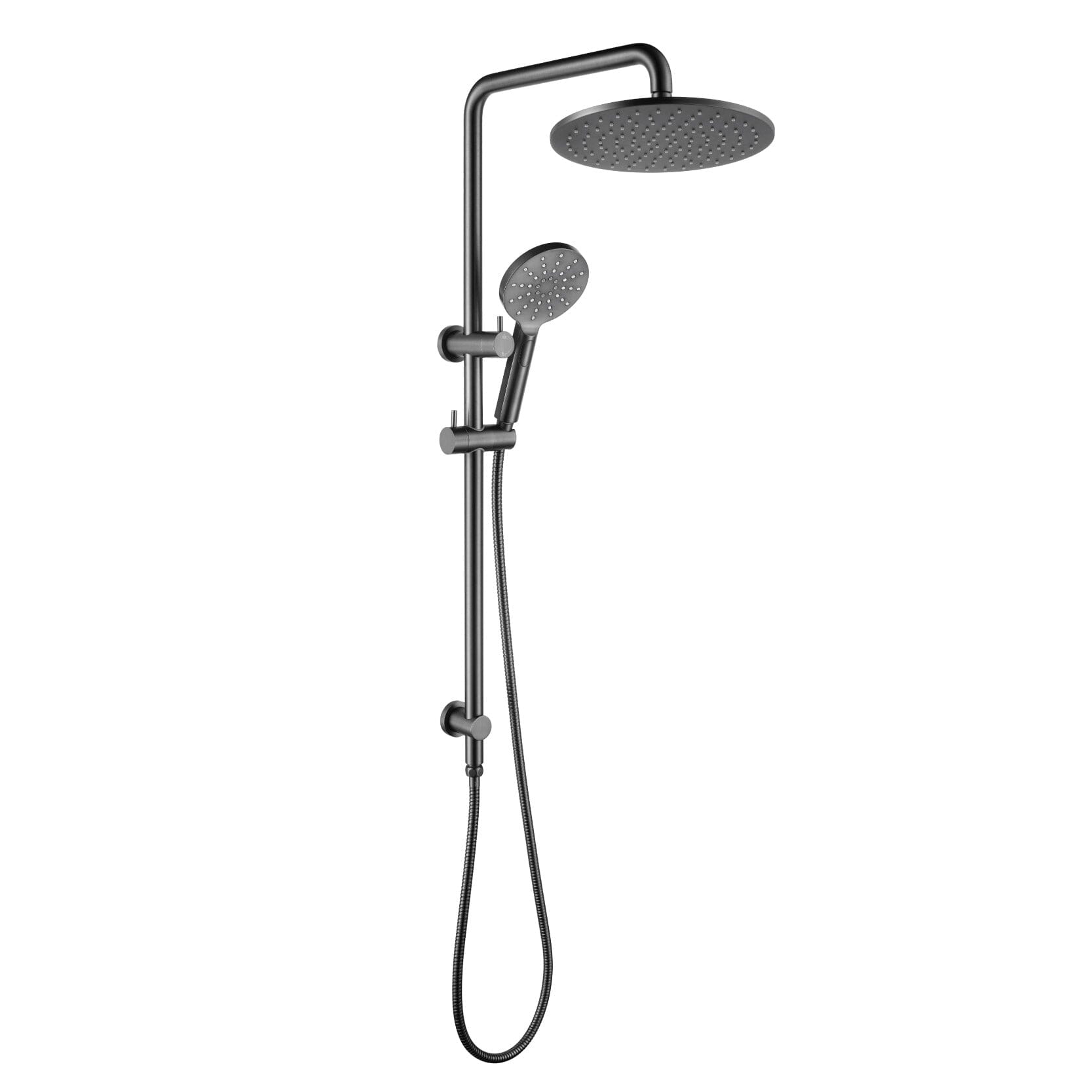 CLIO 2 in 1 multifunction dual shower station Gunmetal Showers Arova 