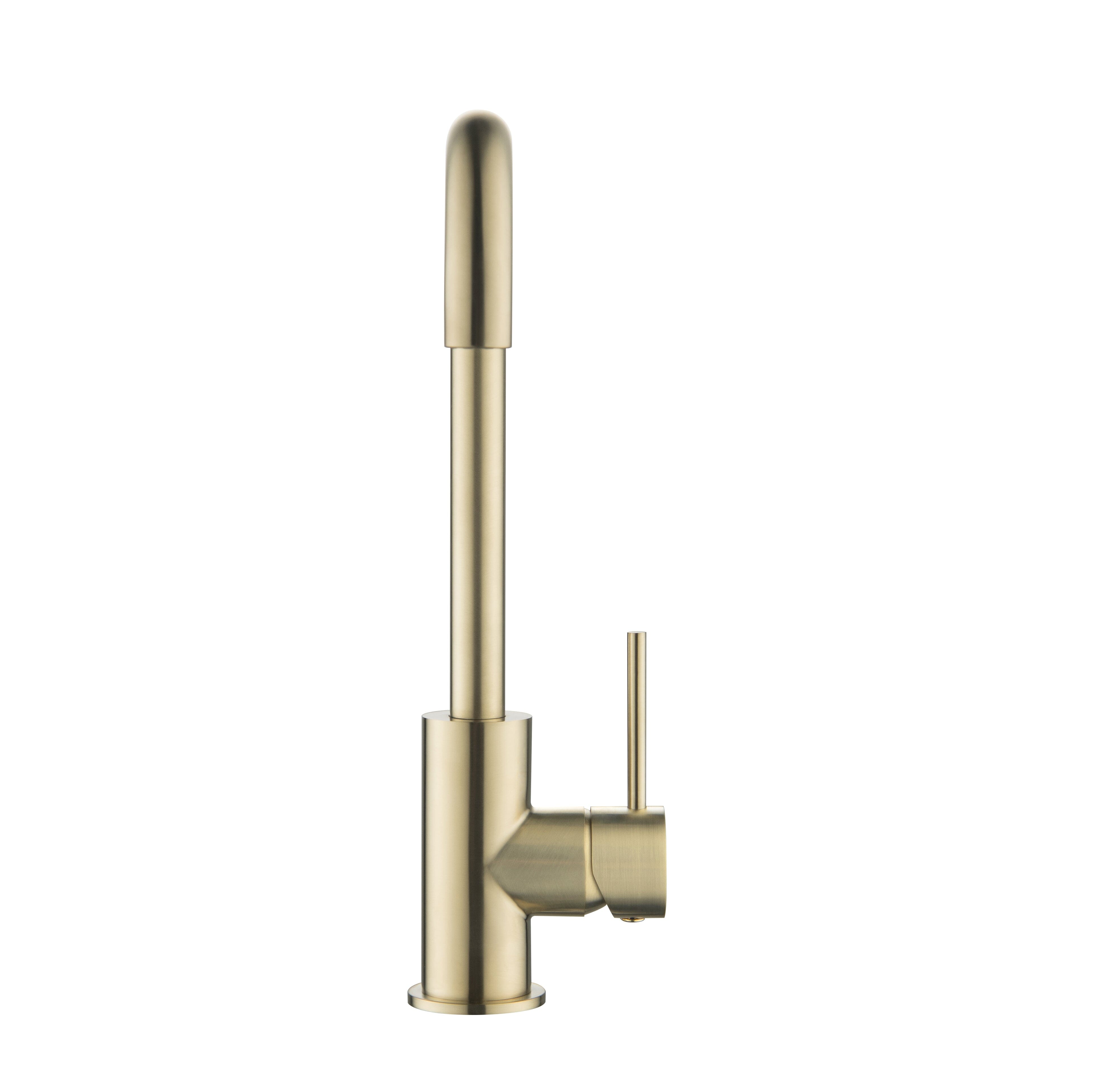 CLIO Kitchen Sink Mixer Square Tap Brushed Gold Tapware Arova 