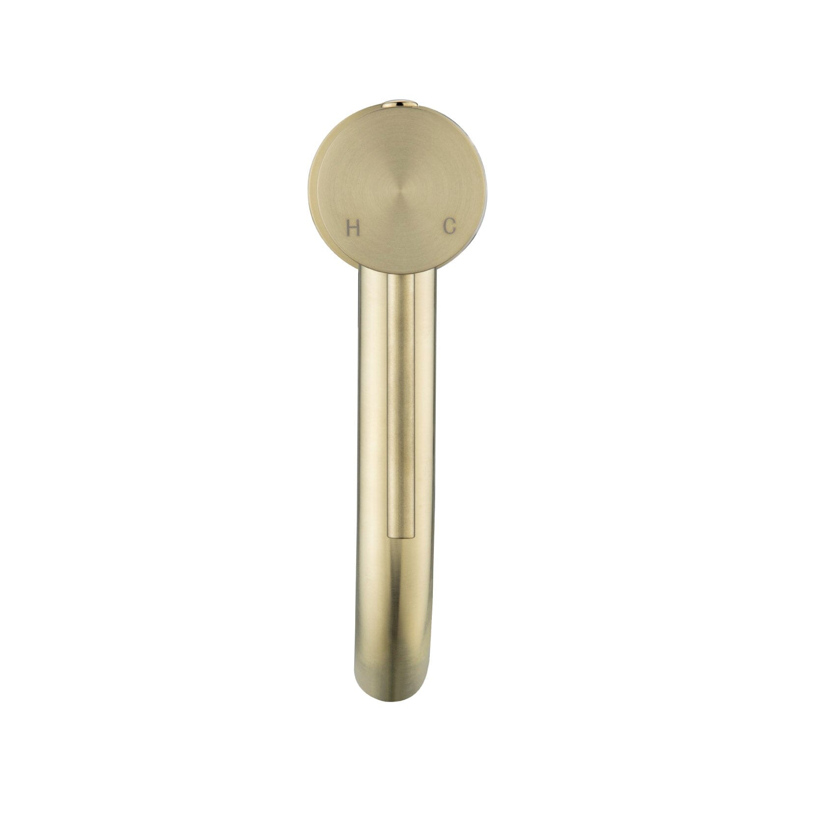 CLIO Round Basin Mixer Brushed Gold Tapware Arova 