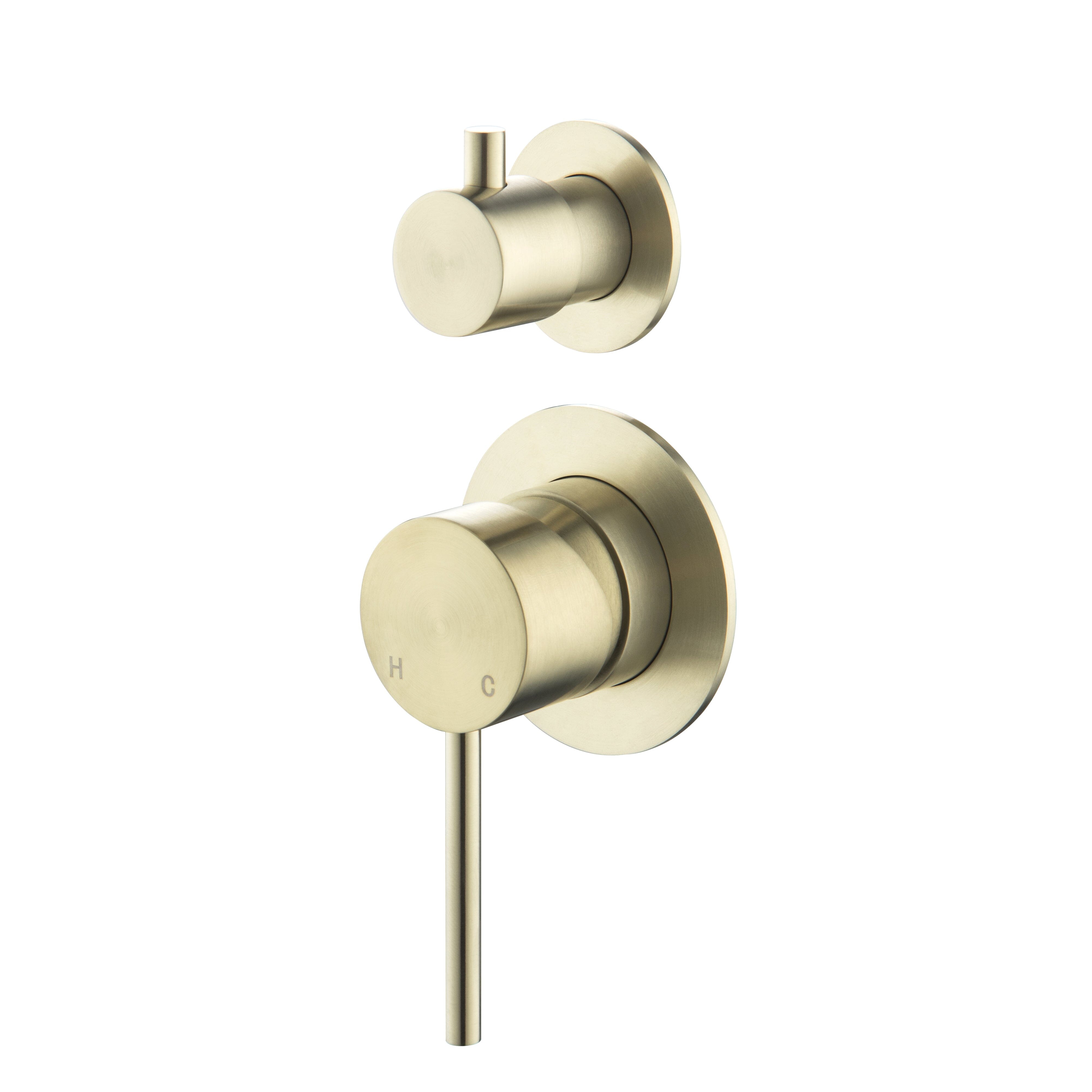 CLIO Shower / Bath Mixer with Divertor Brushed Gold AROVA 