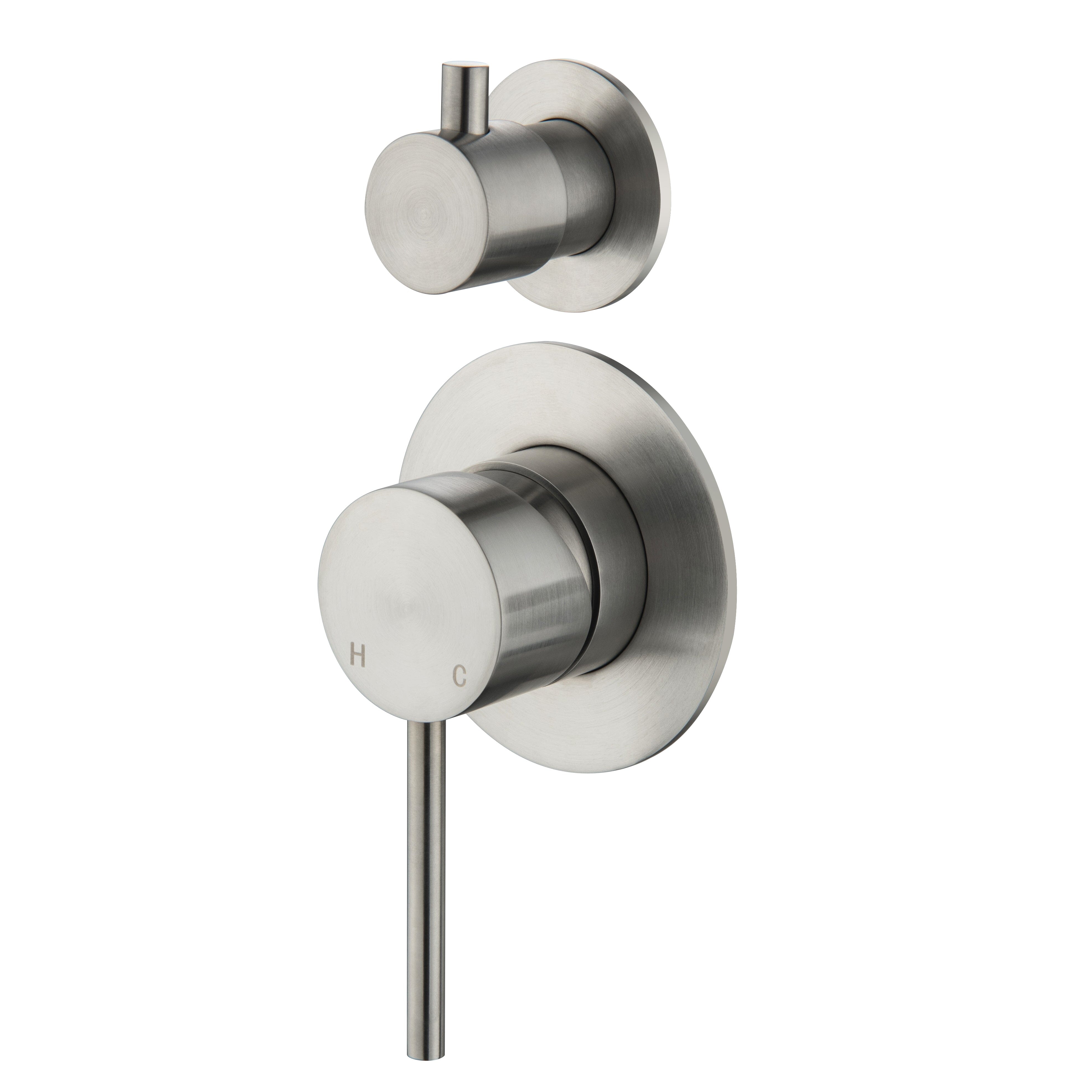 CLIO Shower / Bath Mixer with Divertor Brushed Nickel AROVA 