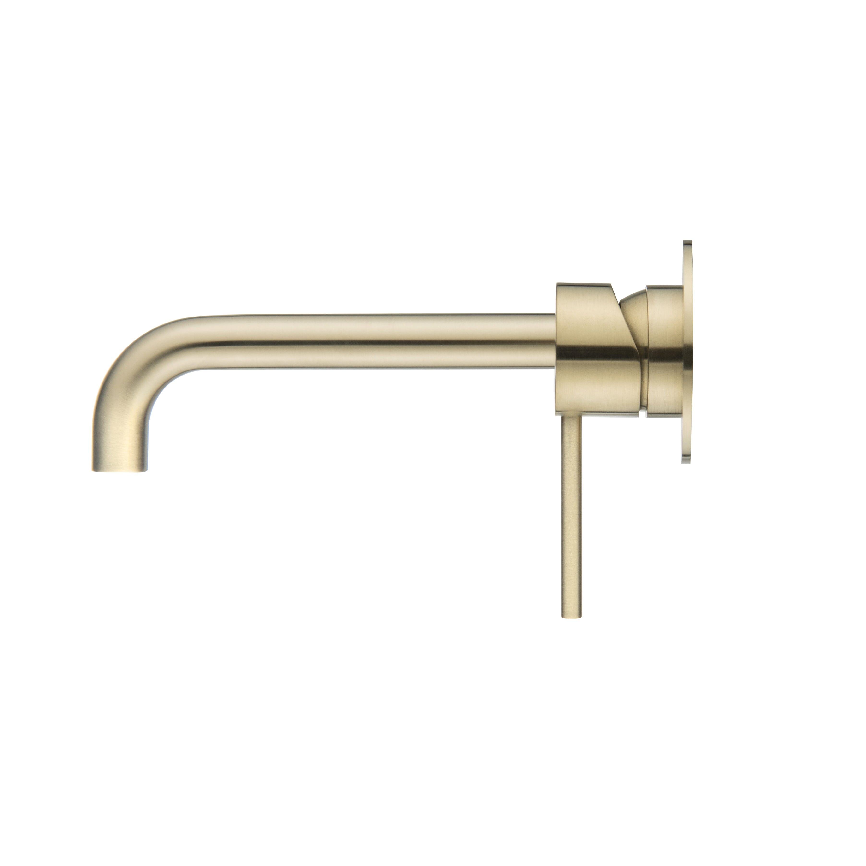 CLIO Wall Basin/Bath Mixer Spout Brushed Gold AROVA 