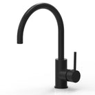 COMO Gooseneck Kitchen Mixer Black Tapware Arova 