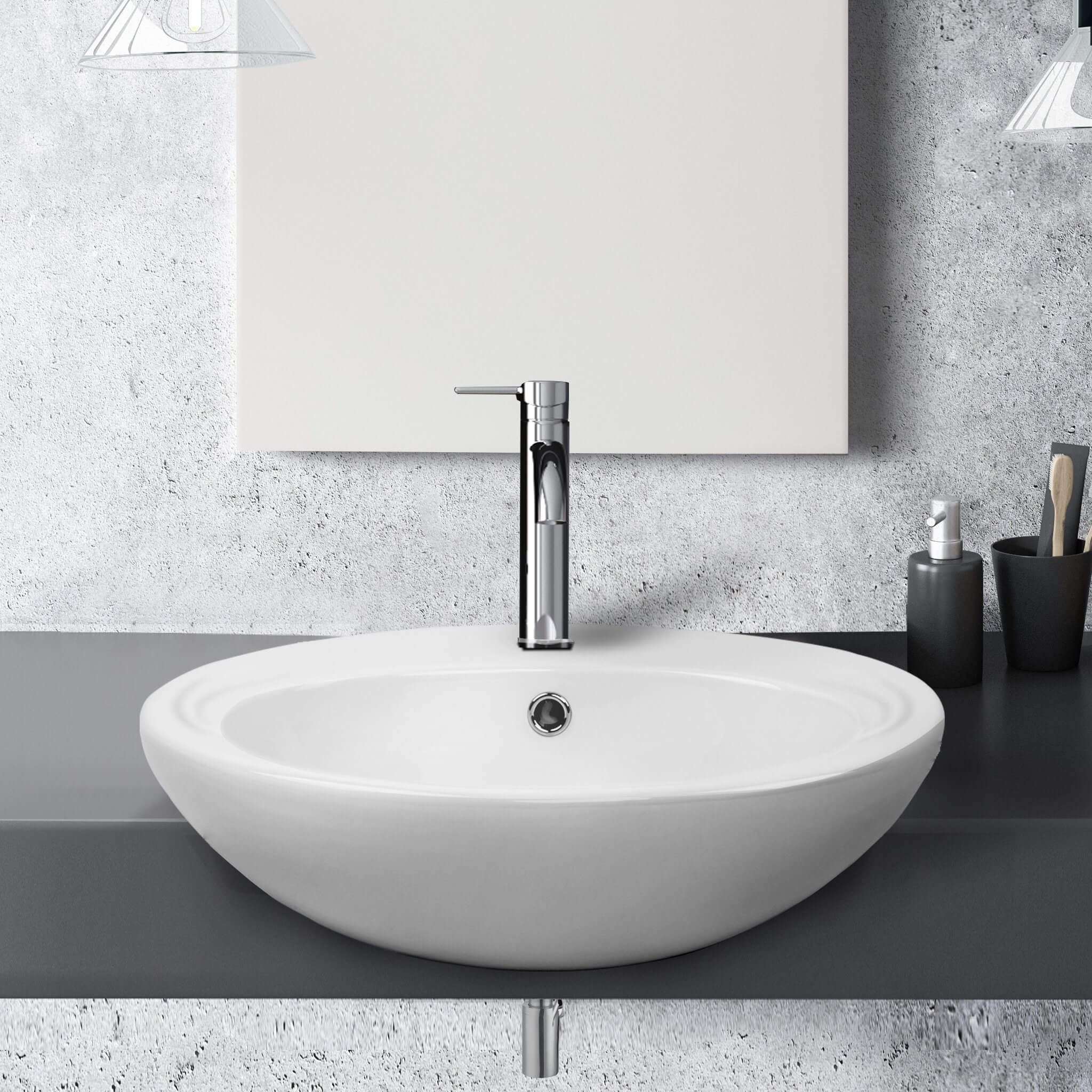 COMO Semi Recess Round Basin Basins ECT 