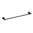 COMO Single Towel Rail 600mm Matte Black Accessories Arova 