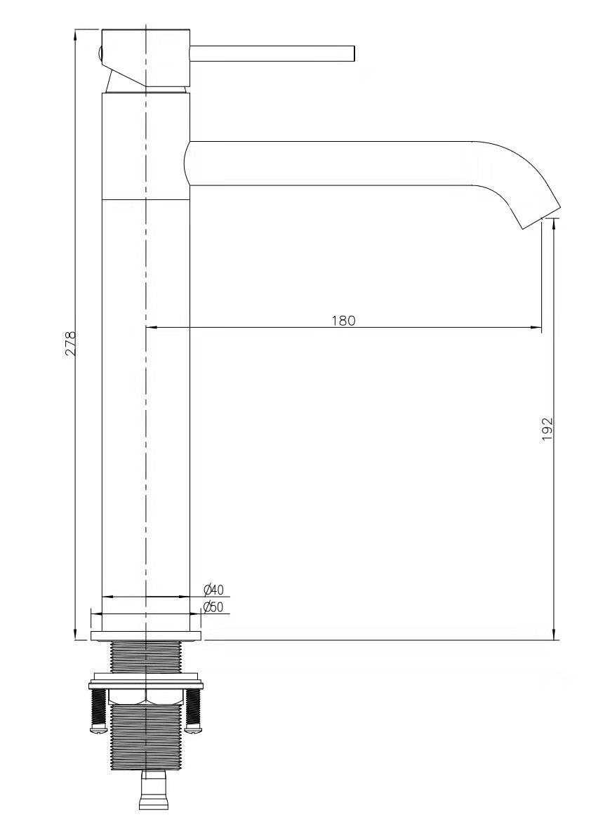 COMO Tall Basin Mixer Chrome Tapware Arova 