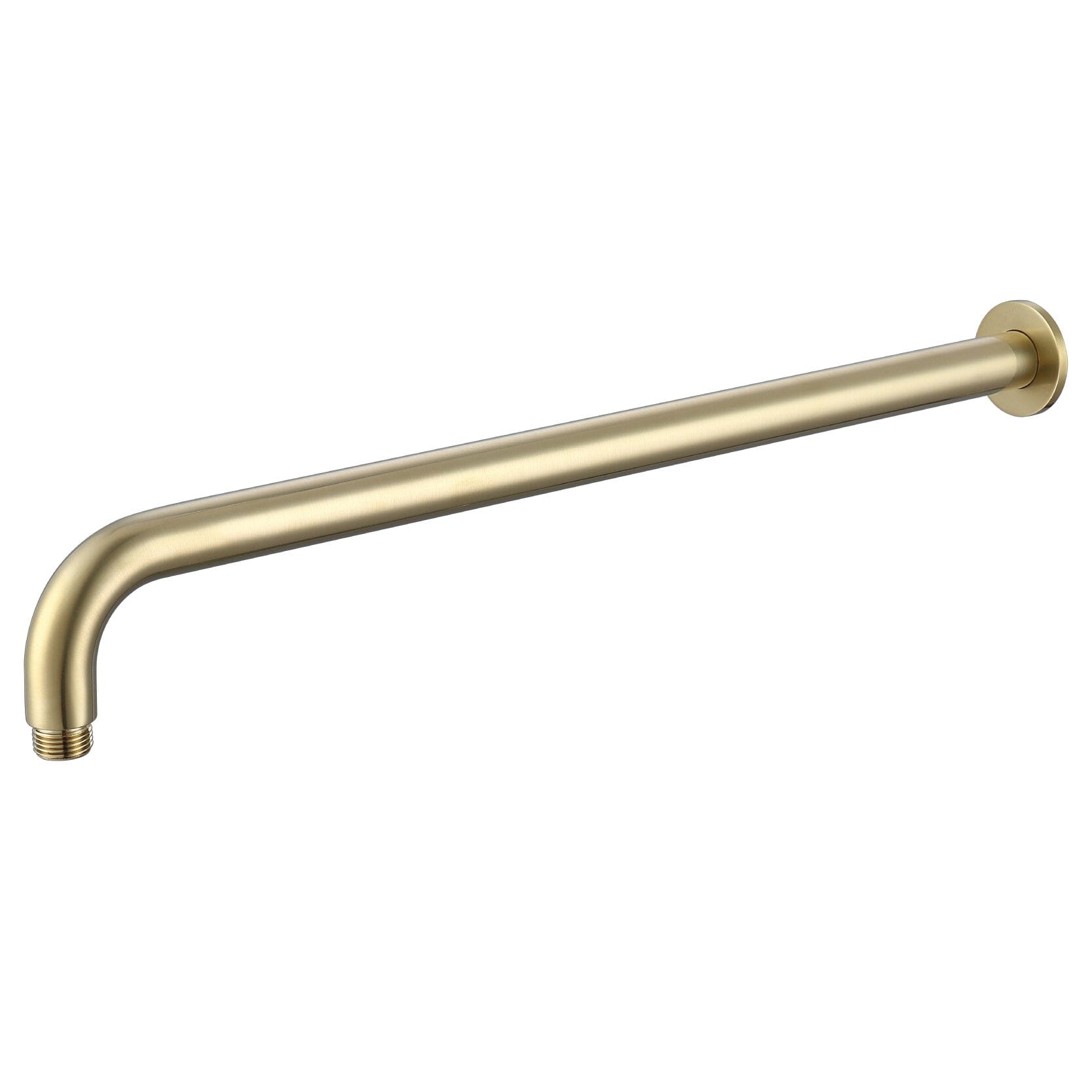 COMO Wall Shower Arm 400mm Round Brushed Gold Showers Arova 