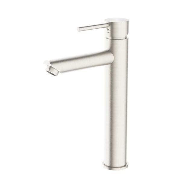 Dolce Tall Basin Mixer Brushed Nickel Tapware Nero 