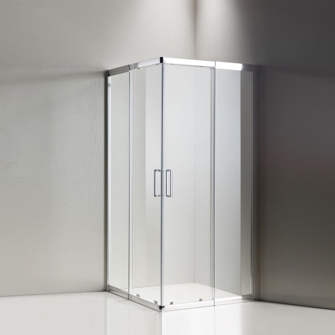 Double Door Sliding Semi Framed Shower Screen – Front and Return - Multiple Sizes Showers Shower Screen 