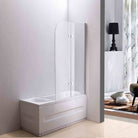 Fully Frameless - Over Bath - Every Day Fixed and Swing Bath Screen - 1000mm Showers Shower Screen 