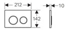 Geberit Kappa 21 Dual Flush Button & Plate Toilets Geberit 