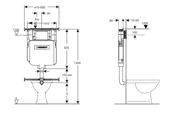 Geberit Sigma 8 In Wall Toilet Cistern Toilets Geberit 