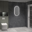 Gemini Oval Backlit LED Bathroom Mirror 90cm x 45cm Vanities & Mirrors Arova 