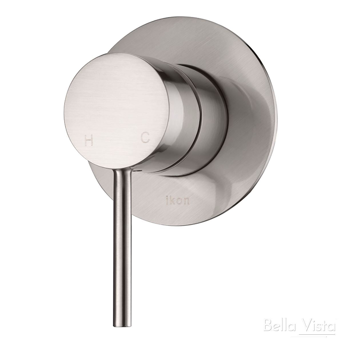 Hali Wall Mixer Brushed Nickel Tapware Bella Vista 