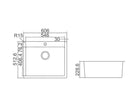 IMPACT S/S Top Mounted Sink with Tap Hole Sinks ECT 