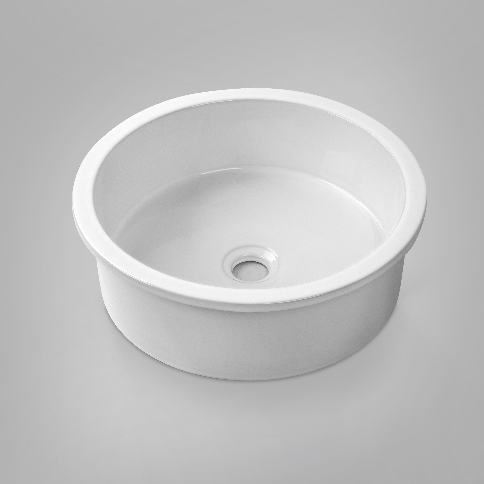 JESS 42 Round Basin Inset Gloss White Basins Arova 