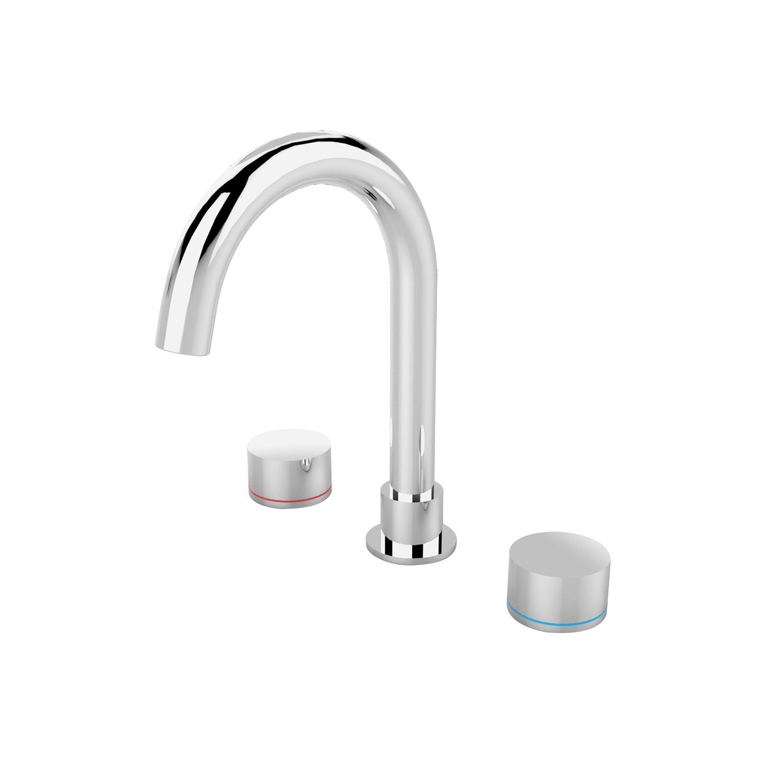 KARA Basin Set CHROME YSW2117-01-CH Tapware Nero 