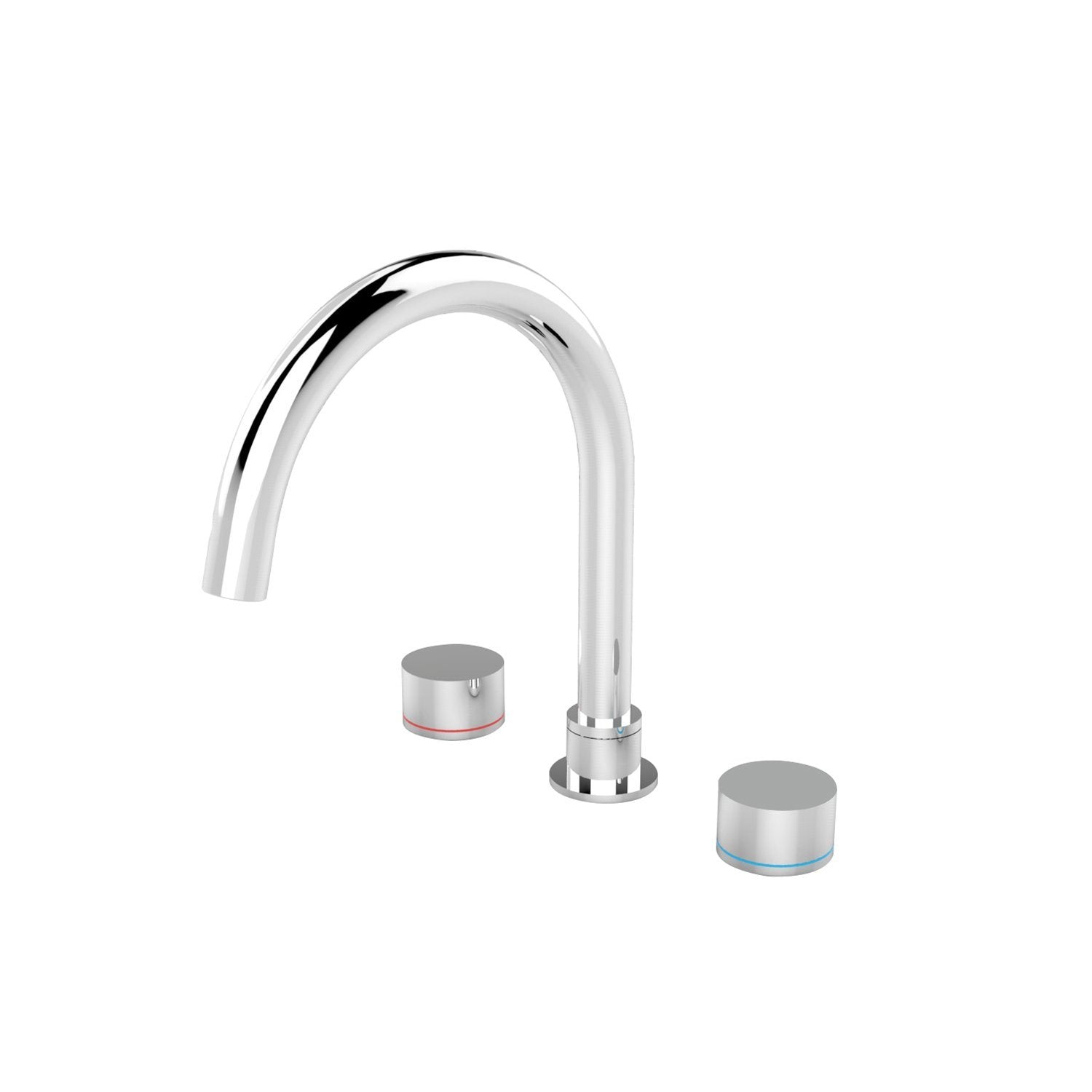 KARA Bath Set CHROME YSW2117-03-CH Tapware Nero 