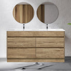 Kingston 150cm Bathroom Vanity Double Bowl Vanities & Mirrors Arova Ceramic Top - 