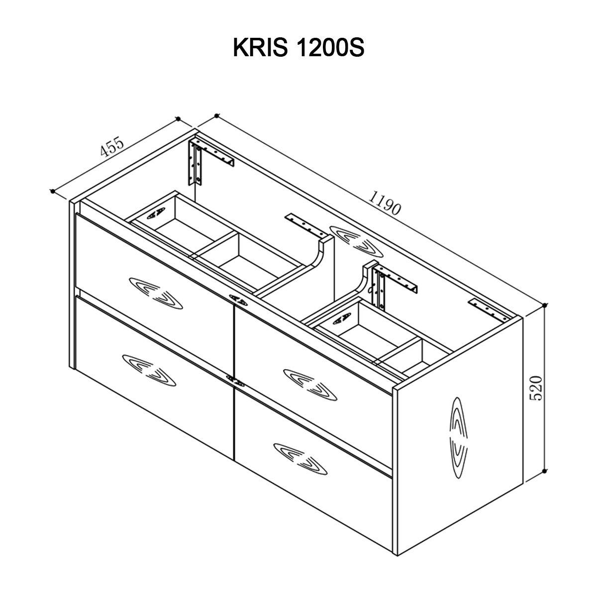 KRIS 120cm Oak Timber Wall Hung Single Vanity Vanities & Mirrors Arova 