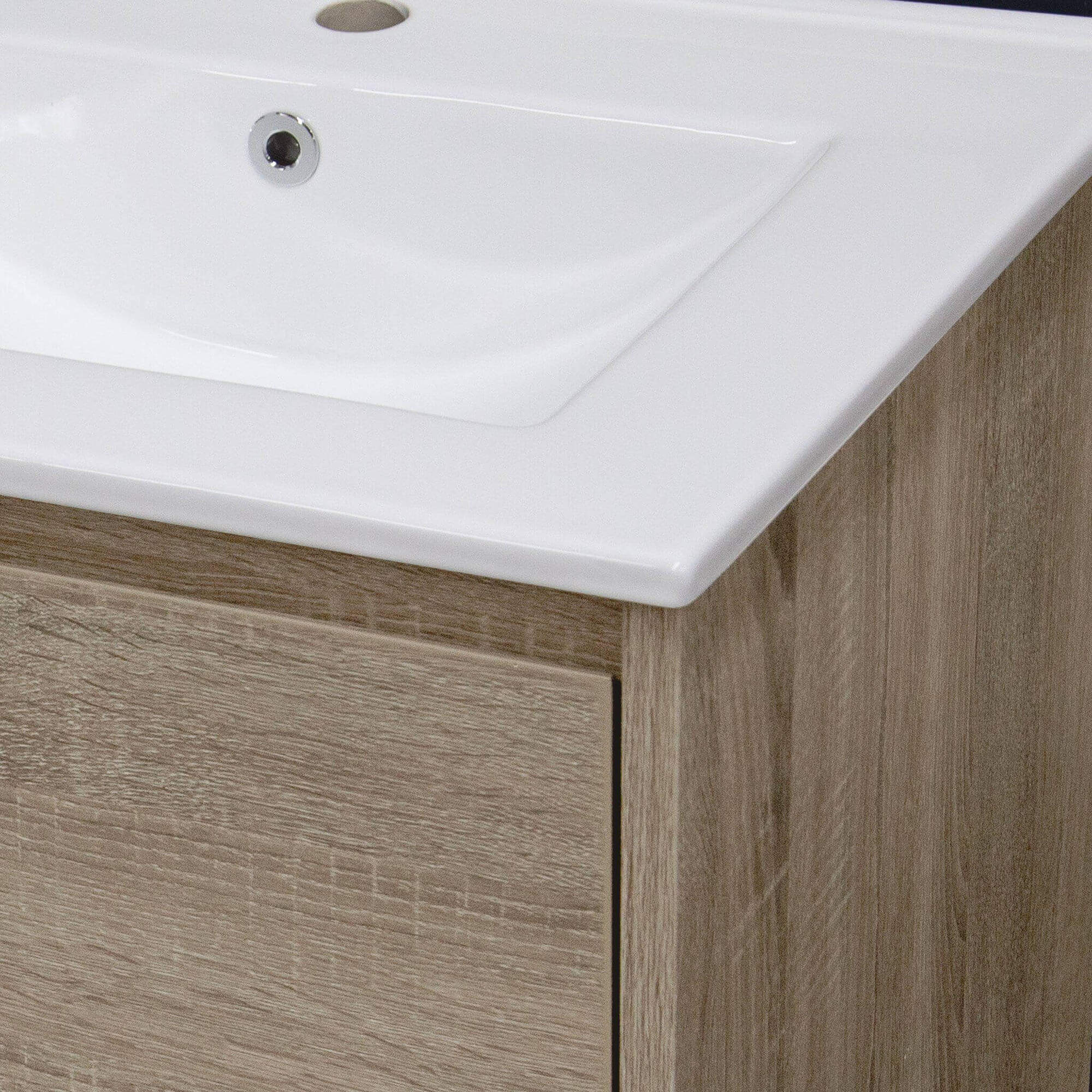 KRIS 120cm Oak Timber Wall Hung Single Vanity Vanities & Mirrors Arova 