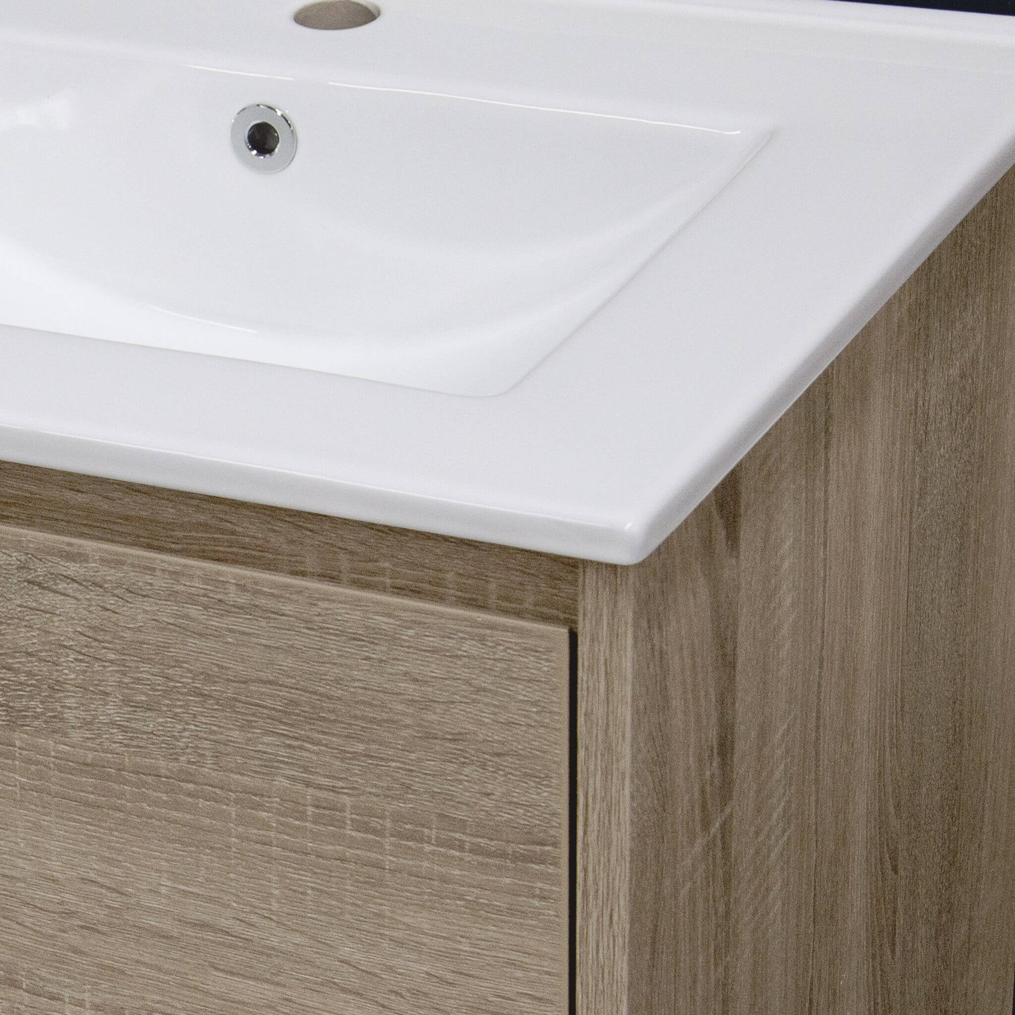 KRIS 150cm Oak Timber Wall Hung Vanity Vanities & Mirrors Arova 