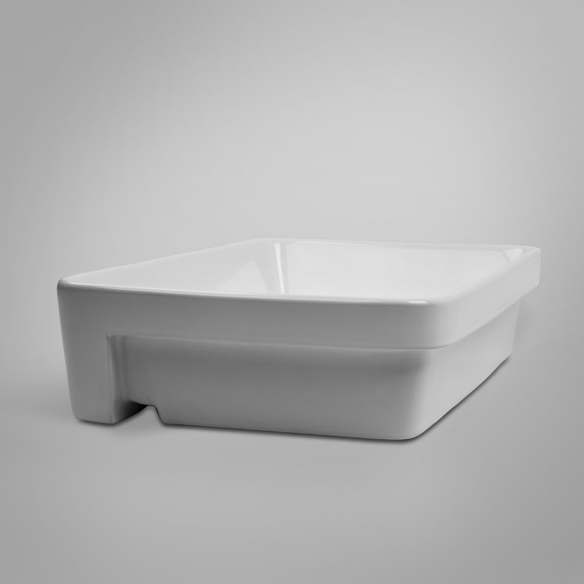 LEENA Semi Recess Square Basin No Tap Hole Basins ECT 